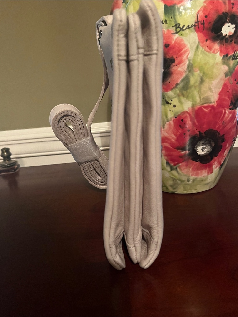 latico Cream Crossbody Bag with Silver Stud Circles - Picture 8 of 8